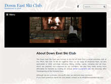 Tablet Screenshot of downeastskiclub.com